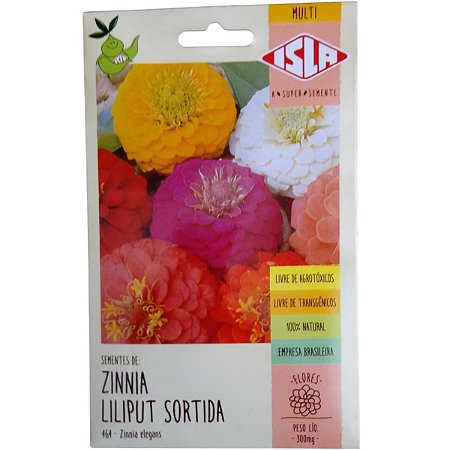 Sementes de Zinnia Lilliput Sortida 1g - Isla