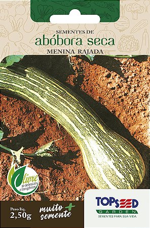 25 Sementes de Abóbora Seca (menina rajada) - 2,5g