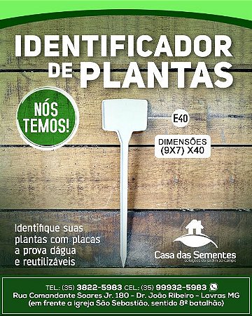 IDENTIFICADOR DE PLANTAS E40 (UNIDADE)