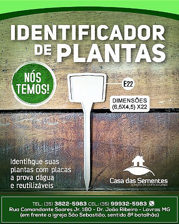 IDENTIFICADOR DE PLANTAS E22 (UNIDADE)