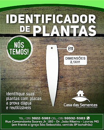 IDENTIFICADOR DE PLANTAS E11 (UNIDADE)