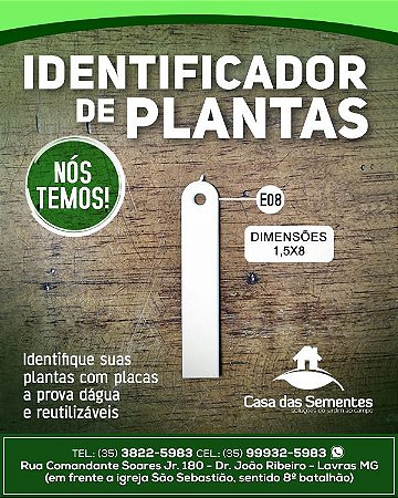 IDENTIFICADOR DE PLANTAS E08 (UNIDADE)