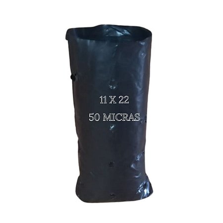 Saco Saquinho Plástico Para Mudas - 11 X 22 1000 Un