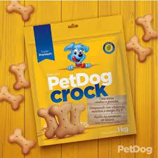 Biscoito PetDog Crock para Cães Adultos - 1Kg