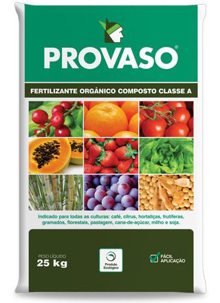 Fertilizante Orgânico Composto - PROVASO (saco de 25kg)