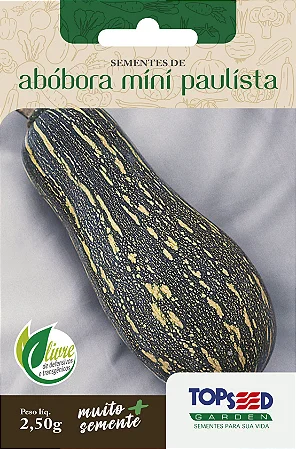 Semente de Abóbora Mini Paulista - Envelope 2,50g