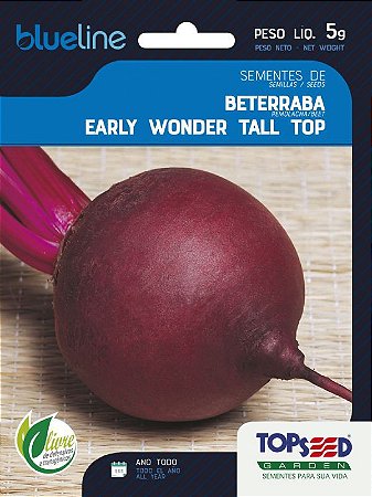 Semente de Beterraba Early Wonder Tall Top - Envelope 1,50g