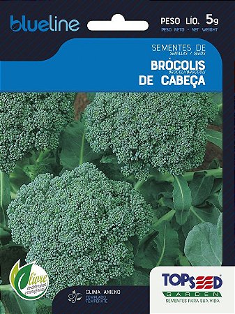 Semente de Brócolis de Cabeça - Envelope 5g