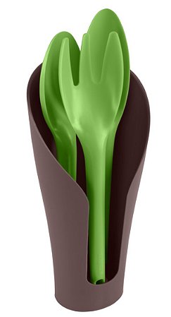 Jogo para Jardinagem Tramontina Cocoon com Peças Plásticas Verde com Contenedor Marrom 4 Peças