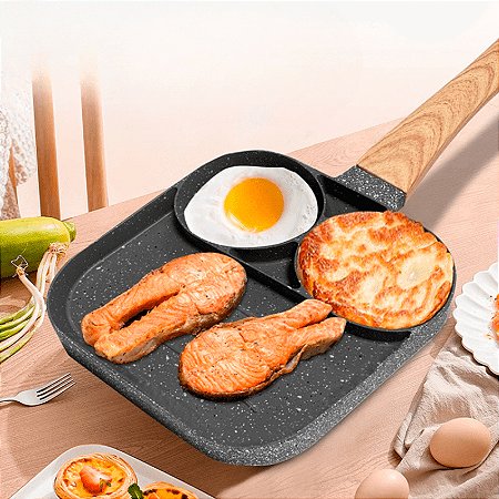 Frigideira Multifuncional 3 Em 1 Antiaderente Preto