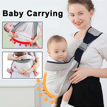 Sling Canguru Carregador De Bebe Ajustável