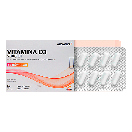 Vitamina D3 2000UI c/60 Cps.