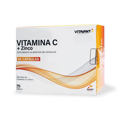Vitamina C+ Zinco 250mg c/60 Cps.