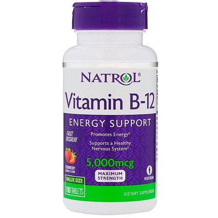 Vitamina B12 Natrol 5000 mcg - Melhor Vitamina - Melhor Vitamina | Loja de  Vitaminas e Suplementos Online