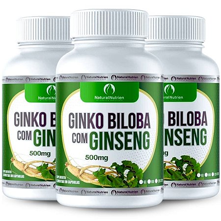 Ginkgo Biloba com Ginseng 300CPS
