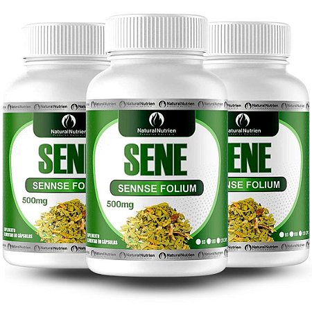 Sene Laxante Natural 500mg 300 Cápsulas