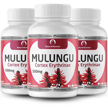 Mulungu Extrato Seco Calmante Natural 500mg 300 Cápsulas