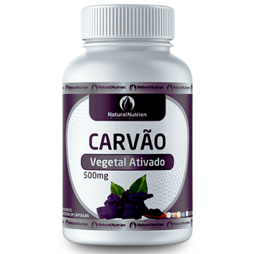 Carvão Ativado Extrato Seco 500mg 100 Cápsulas