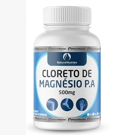 Cloreto de Magnésio P.A Articulações 500mg 100 Cápsulas