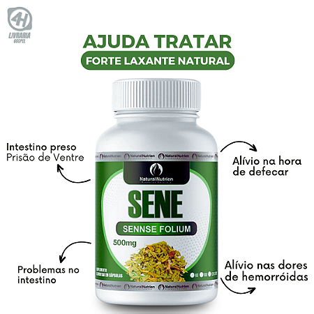 Sene Cáscara Sagrada Laxante 500mg 100 Cápsulas