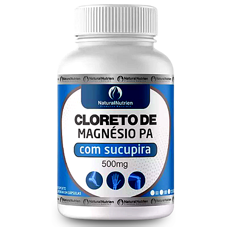 Cloreto de Magnésio P.A Sucupira 500mg 100 Cápsulas
