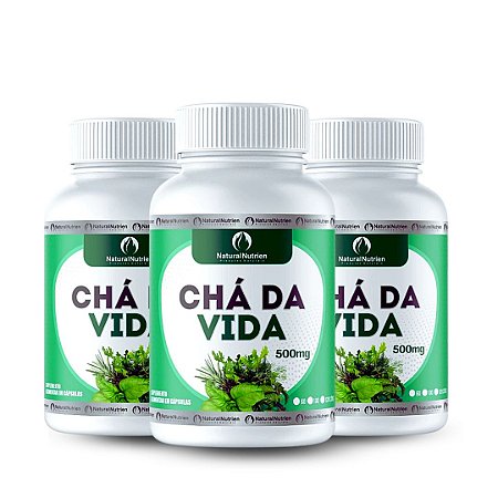 Chá da Vida Controle Glicemia 500mg 300 Cápsulas