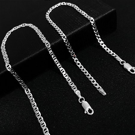 Combo Pulseira Mariner 3mm + Pulseira Grumet 3mm
