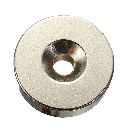 Ímã Neodímio N35 Anel Escareado 18x7x3 mm