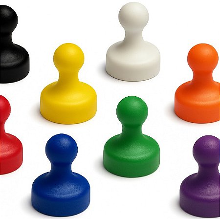 Ímã para Mural Neodímio - Cores Sortidas - Grande