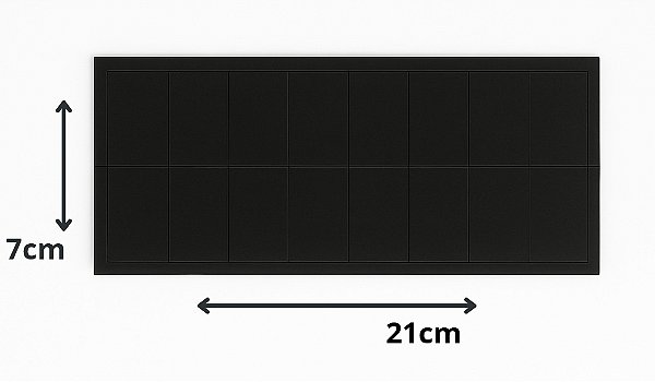 Manta Magnética Adesivada 0.3 mm - Pedaço 3x2cm