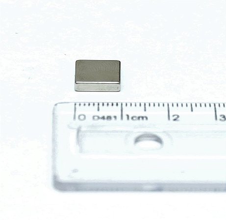 Ímã Neodímio N35 Bloco 10x10x3 mm