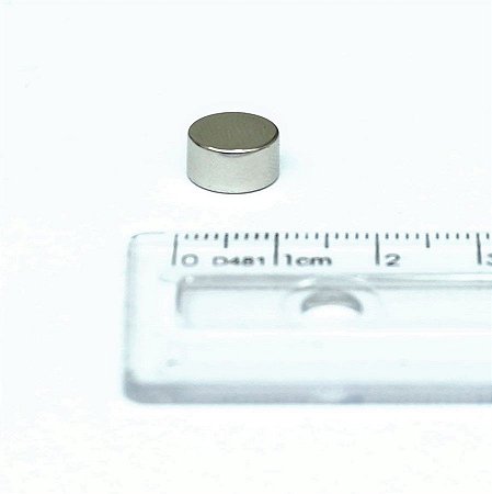 Ímã Neodímio N35 Pastilha 9,52x6,35 mm