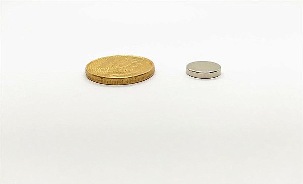 Ímã Neodímio N35 Pastilha 10x2 mm