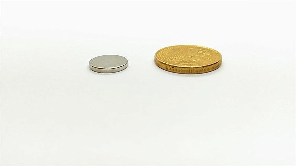 Ímã Neodímio N35 Pastilha 11,5x1,5 mm