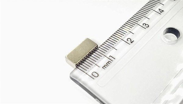 Ímã Neodímio N35 Bloco 12X5,75X3,75 mm