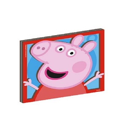 Quadro Decorativo Peppa Pig Individual em MDF 01x01 1 unidade