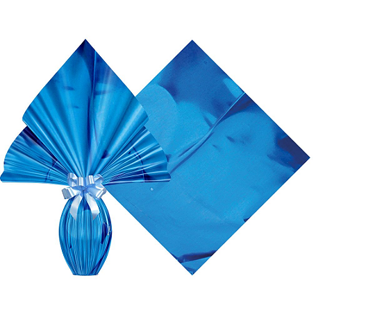 Embalagem Ovo Páscoa 39x39 Azul Escuro - Ovos 350g a 500g - 25un