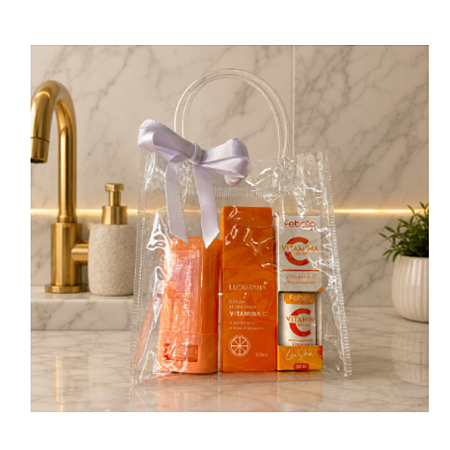 Kit Sacola Pvc Transparente Liso 13 X 15 X 7cm - 12 Undidades