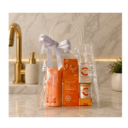Kit Sacola Pvc Transparente Liso 15 X 20 X 7cm - 12 Und