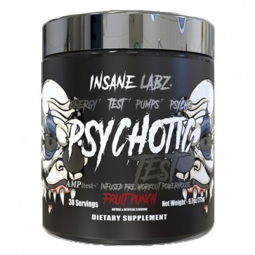 Psychotic TESTO 30 servings Lançamento Insane Labz importado