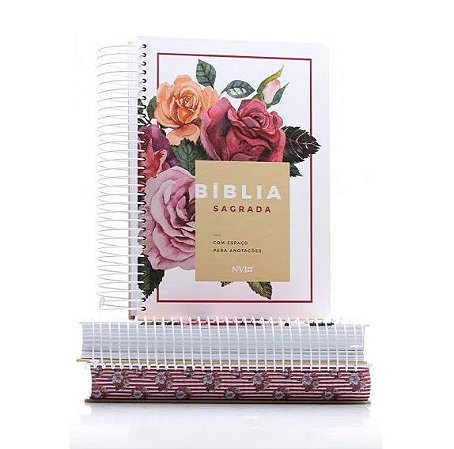 Bíblia Floral  Com Espaços Para Anotações - NVI