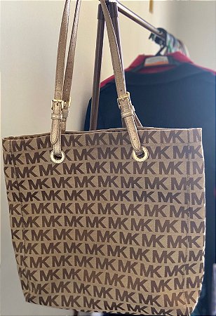 bolsa dourada michael kors
