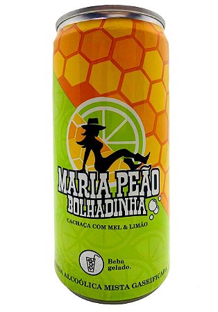 Maria Peão Bolhadinha - Cachaça Com Mel e Limão - Lata 250 ml