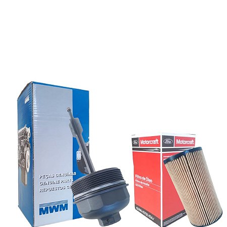 Kit Tampa e Filtro De Óleo do Motor Ranger 3.0 Mwm Motorcraft