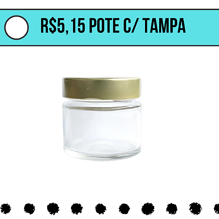 Pote Pianezza 210ml - Caixa de 12 unidades c/ Tampas