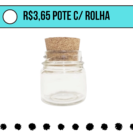 Pote Geleinha 40 mls - Caixa de 25 ou 50 Unidades c/ Rolhas