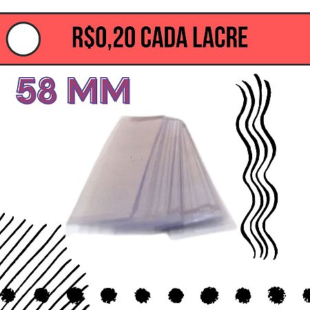 Lacre Termoencolhível 58 mm - 50 Unidades