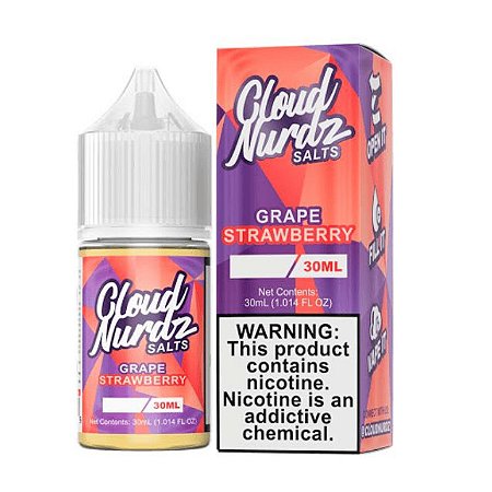 Cloud Nurdz NicSalt 30ml - Grape Strawberry