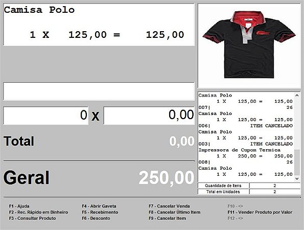 Vista Shop PDV - Software de Automação Comercial Simplificado com Emissão de Cupom Fiscal SAT