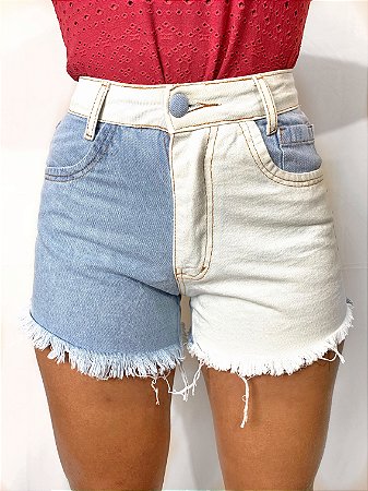 short jeans bicolor